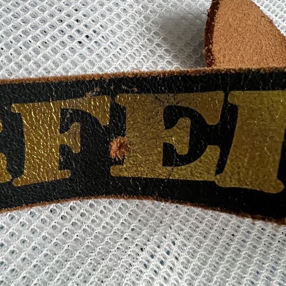 Vintage Ed Hardy Defender Handmade Genuine Leather Belt Studs EH0067M Sz Medium - Picture 9 of 9